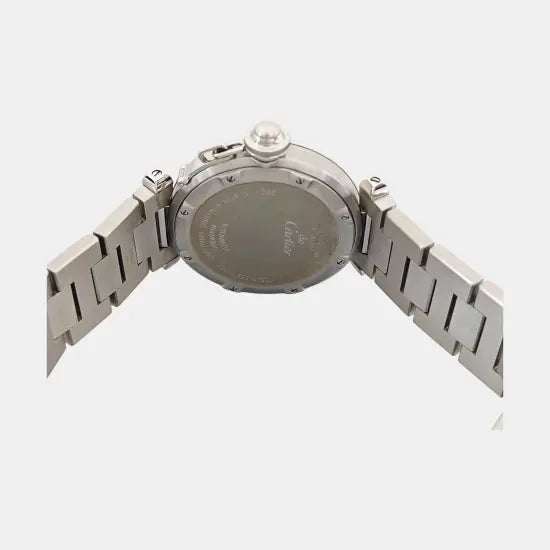 PREMIERE Reloj de cuarzo de acero inoxidable negro de 20 mm