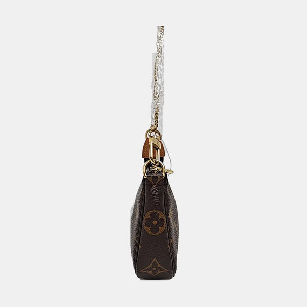ACCESSOIRES Mini Monogram Coated Canvas Brown