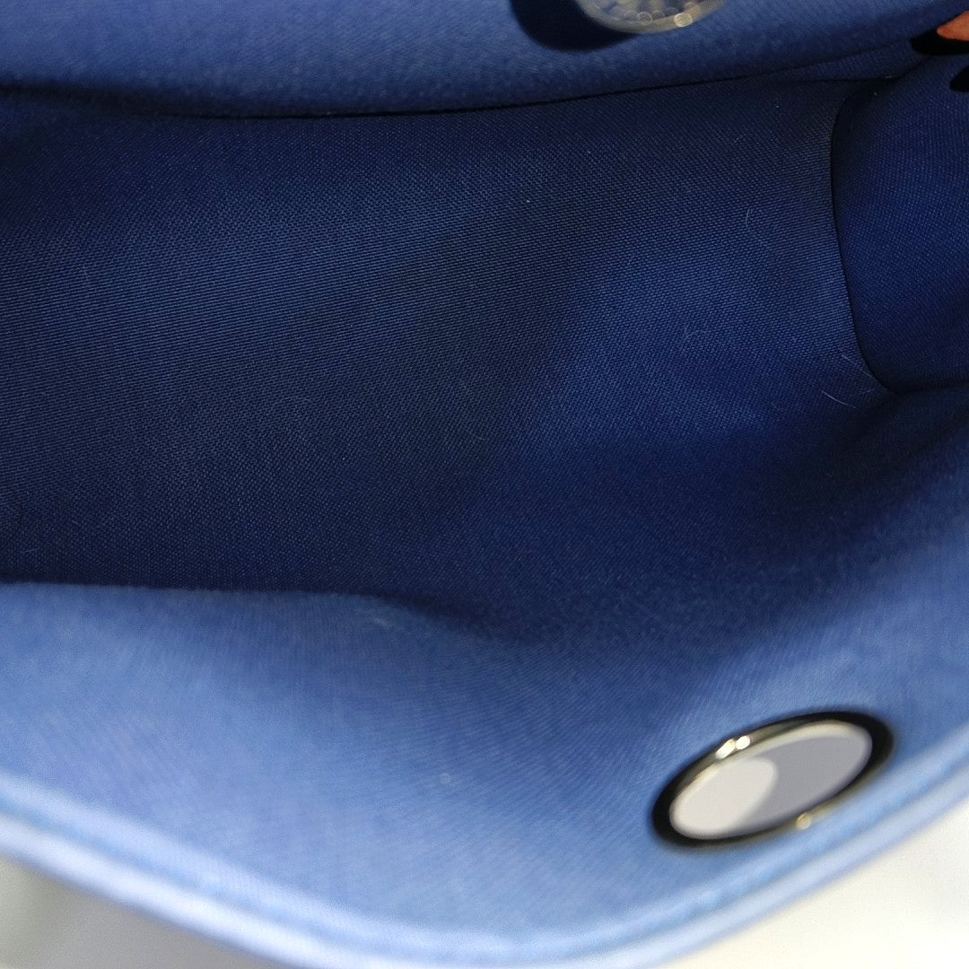 Authenticated pre-owned  Herbag 31 Canvas Blue - Shoulder Bag at Looply