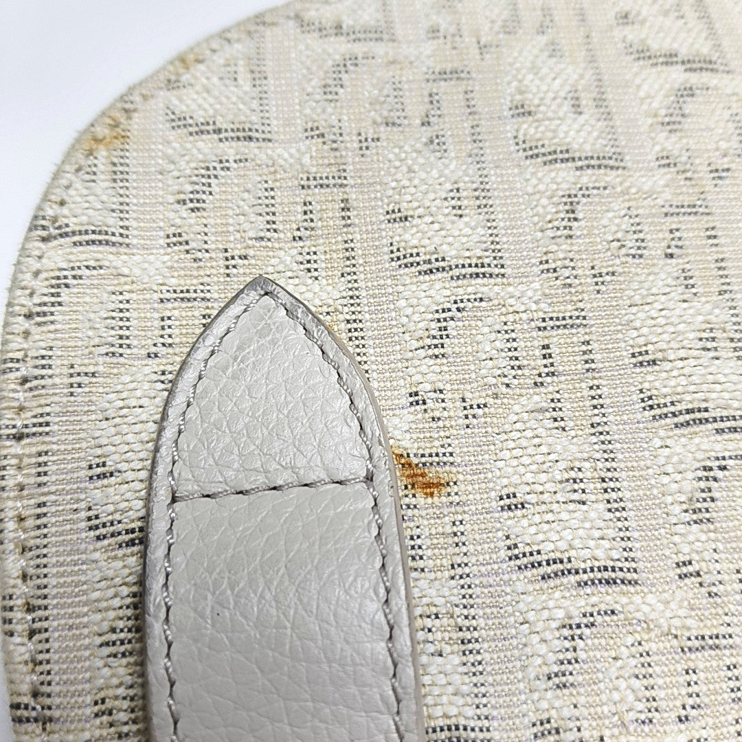 Authenticated pre-owned  Saddle Oblique Canvas Beige - Crossbody Bag at Looply