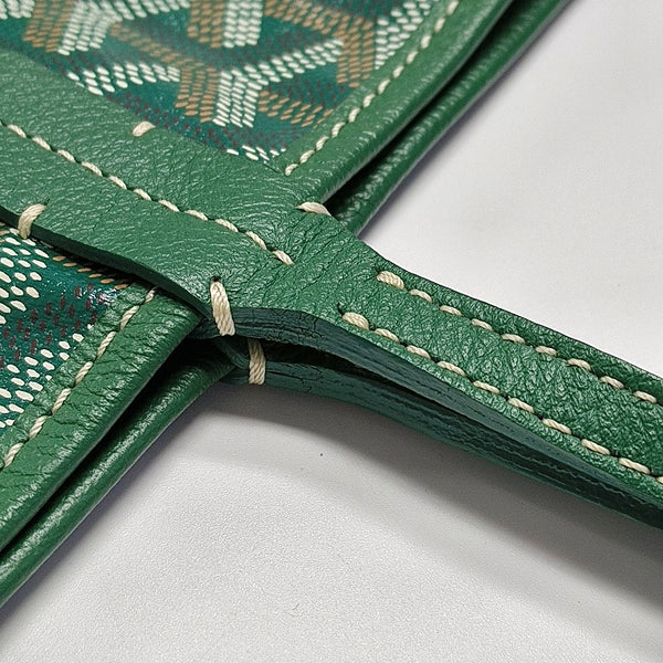 Authenticated pre-owned  Saint Louis GM Coated Canvas Green - Top Handle Bag at Looply