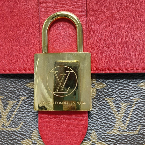 Authenticated pre-owned  Locky BB Monogram Coated Canvas Red - Shoulder Bag at Looply