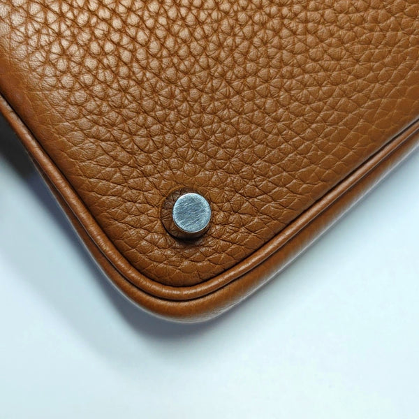 Authenticated pre-owned  Picotin Lock 18 Clemence Brown - Top Handle Bag at Looply