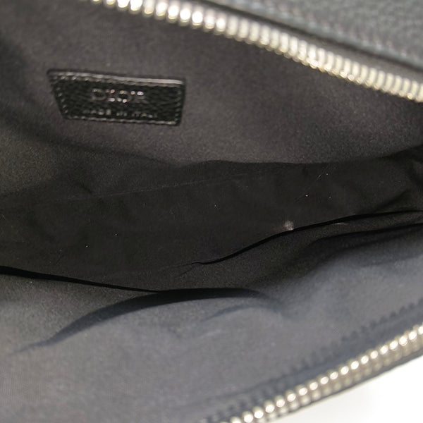 Authenticated pre-owned  Saddle Calfskin Black - Belt Bag at Looply