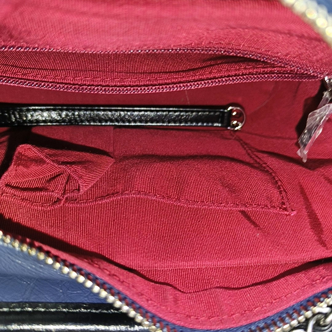 Authenticated pre-owned  Gabrielle Small Calfskin Blue - Shoulder Bag at Looply