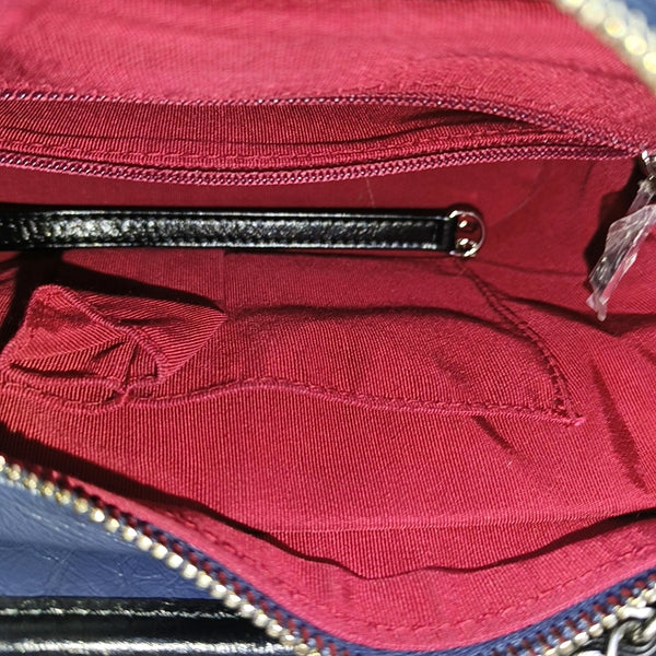 Authenticated pre-owned  Gabrielle Small Calfskin Blue - Shoulder Bag at Looply