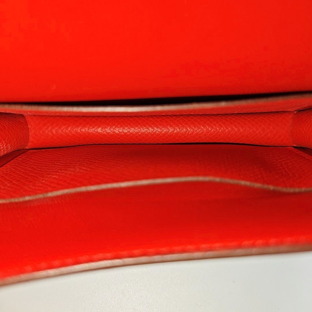 Authenticated pre-owned  Constance Slim Epsom Red Wallet - Wallet at Looply