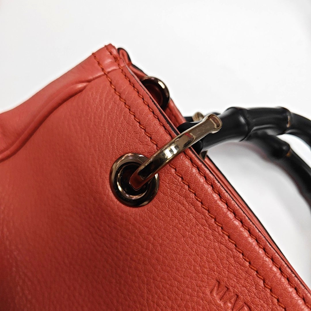 Authenticated pre-owned  Bamboo 1947 Calfskin Pink - Top Handle Bag at Looply