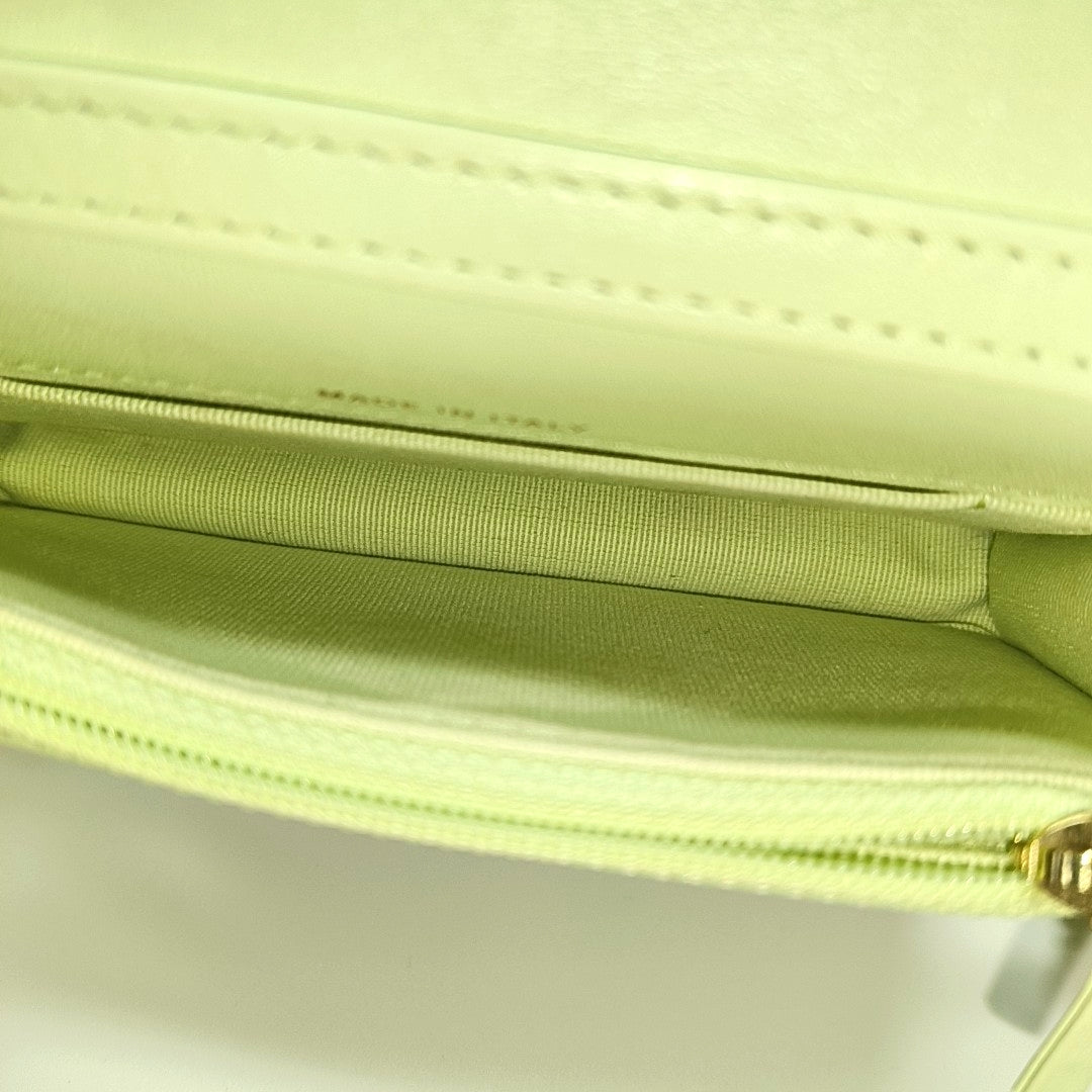 Authenticated pre-owned  Chanel 19 Quilted Lambskin Green - Shoulder Bag at Looply