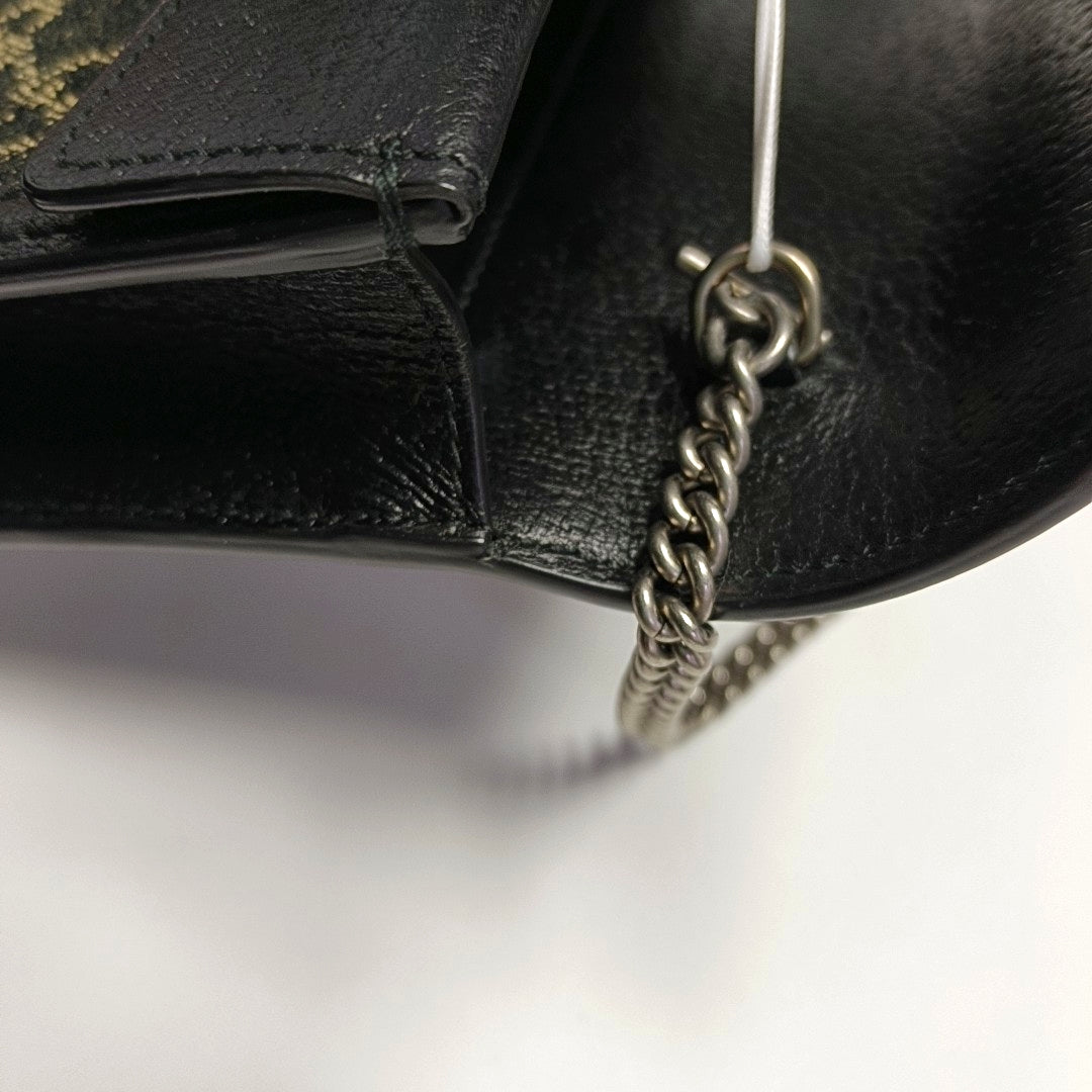 Authenticated pre-owned  Dionysus Super Mini Monogram Denim Black - Shoulder Bag at Looply