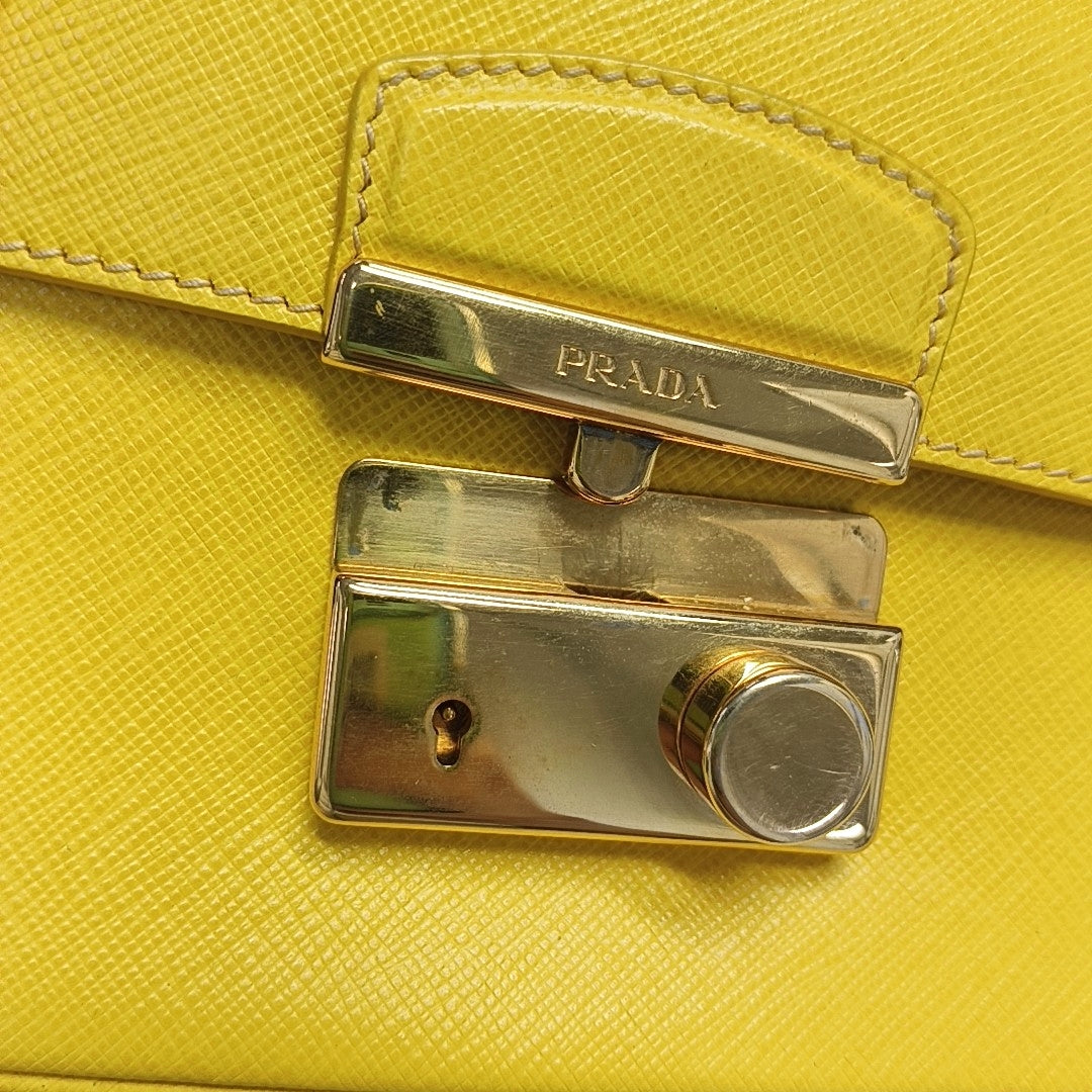 Authenticated pre-owned  Sound Bag Calfskin Yellow - Shoulder Bag at Looply