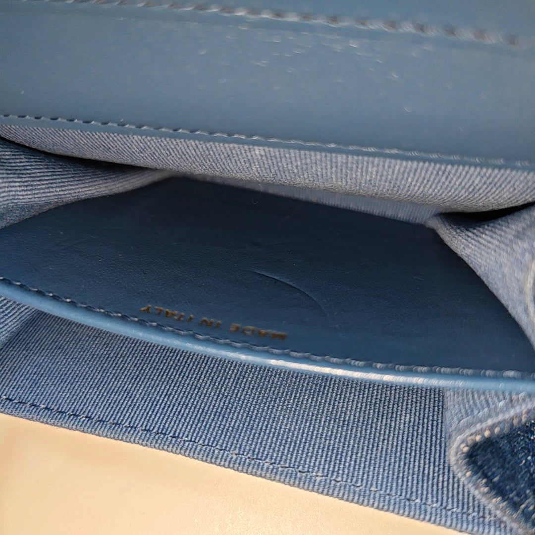 Authenticated pre-owned  Chanel 19 Quilted Denim Blue - Shoulder Bag at Looply