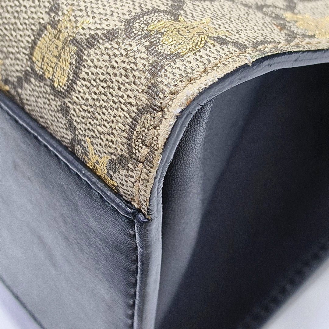 Authenticated pre-owned  Padlock Small Monogram Coated Canvas Beige - Shoulder Bag at Looply