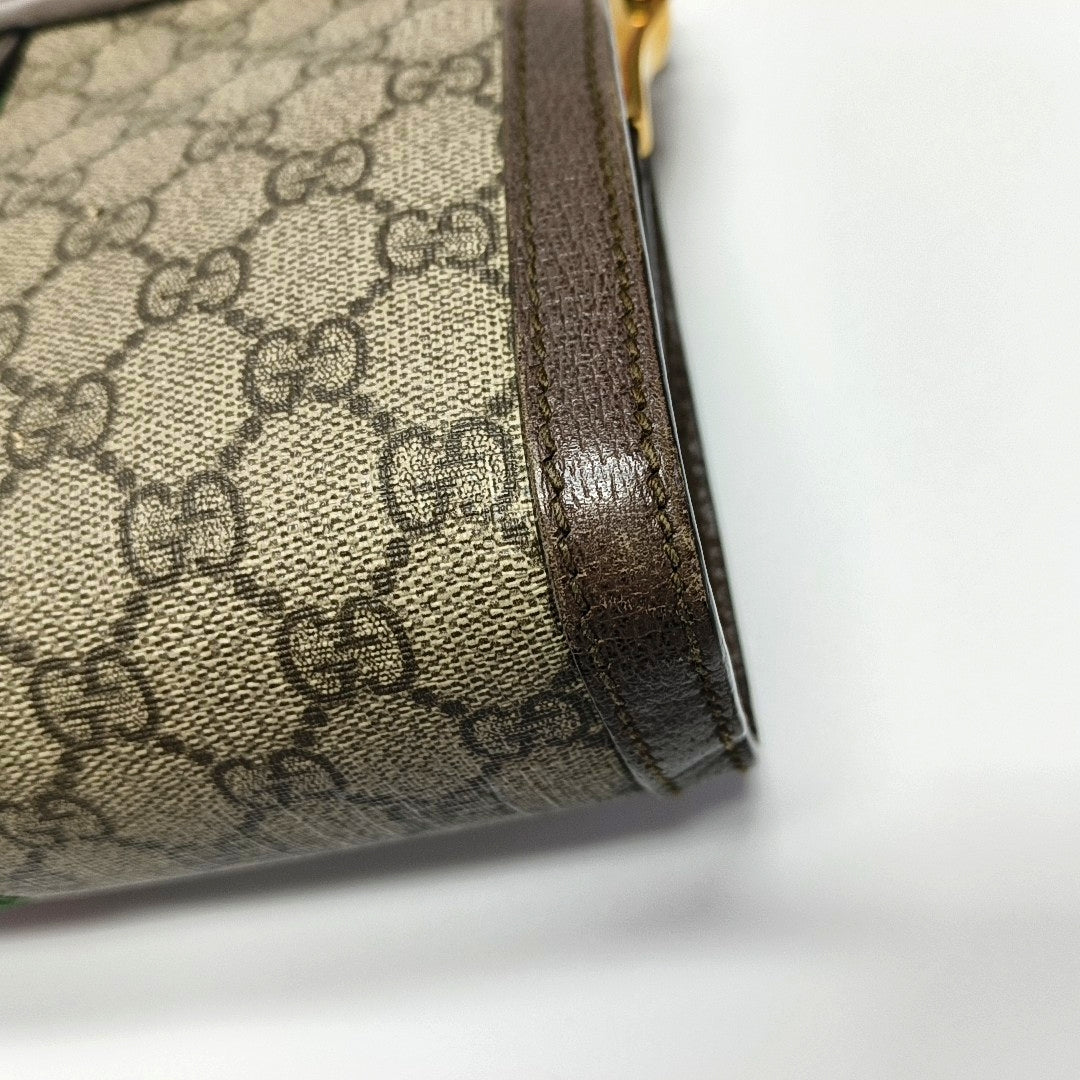 Authenticated pre-owned  Ophidia Small Monogram Coated Canvas Beige - Shoulder Bag at Looply
