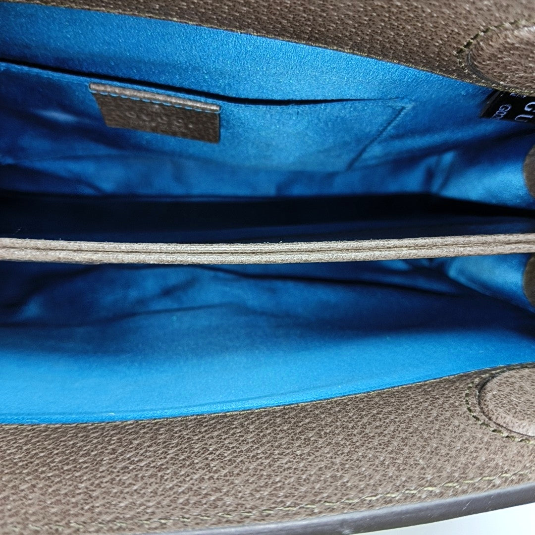 Authenticated pre-owned  Ophidia Small Monogram Coated Canvas Beige - Crossbody Bag at Looply