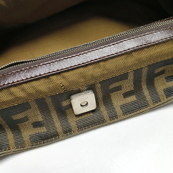 Authenticated pre-owned  Ff Tote Canvas Brown - Top Handle Bag at Looply