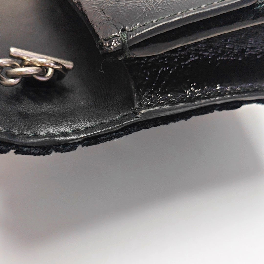 Authenticated pre-owned  Dionysus Super Mini Monogram Velvet Black - Shoulder Bag at Looply