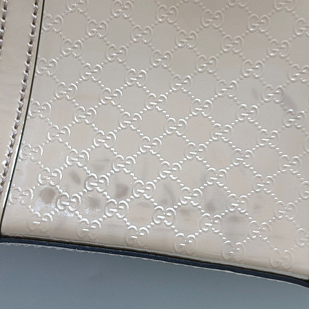 Authenticated pre-owned  Microguccissima Monogram Patent Leather Pink - Shoulder Bag at Looply