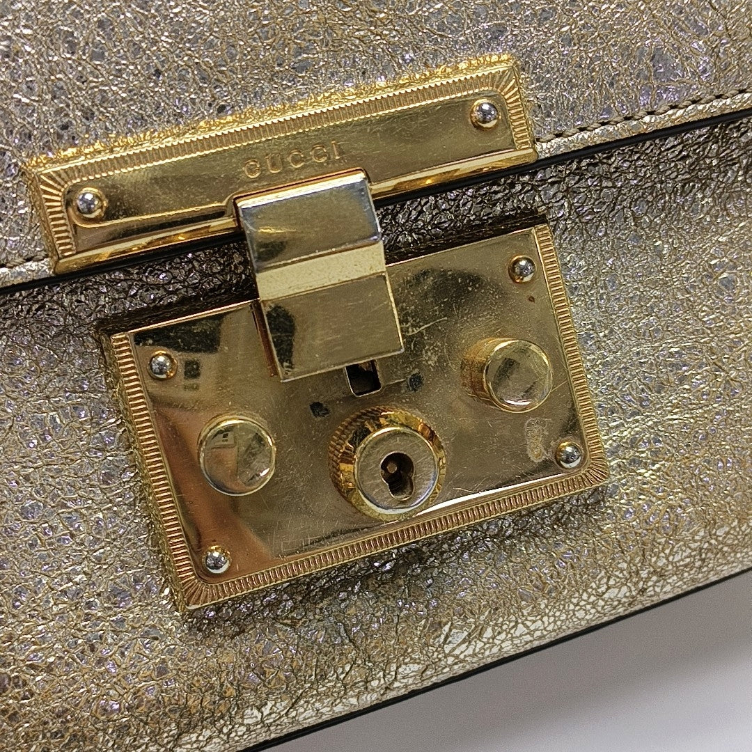 Authenticated pre-owned  Padlock Small Special Material Gold - Shoulder Bag at Looply