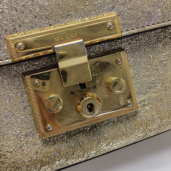 Authenticated pre-owned  Padlock Small Special Material Gold - Shoulder Bag at Looply