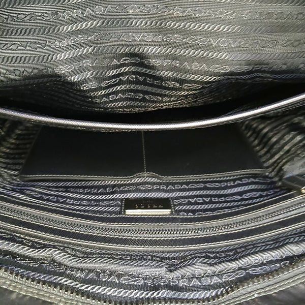 Nylon Shoulder Bag Black