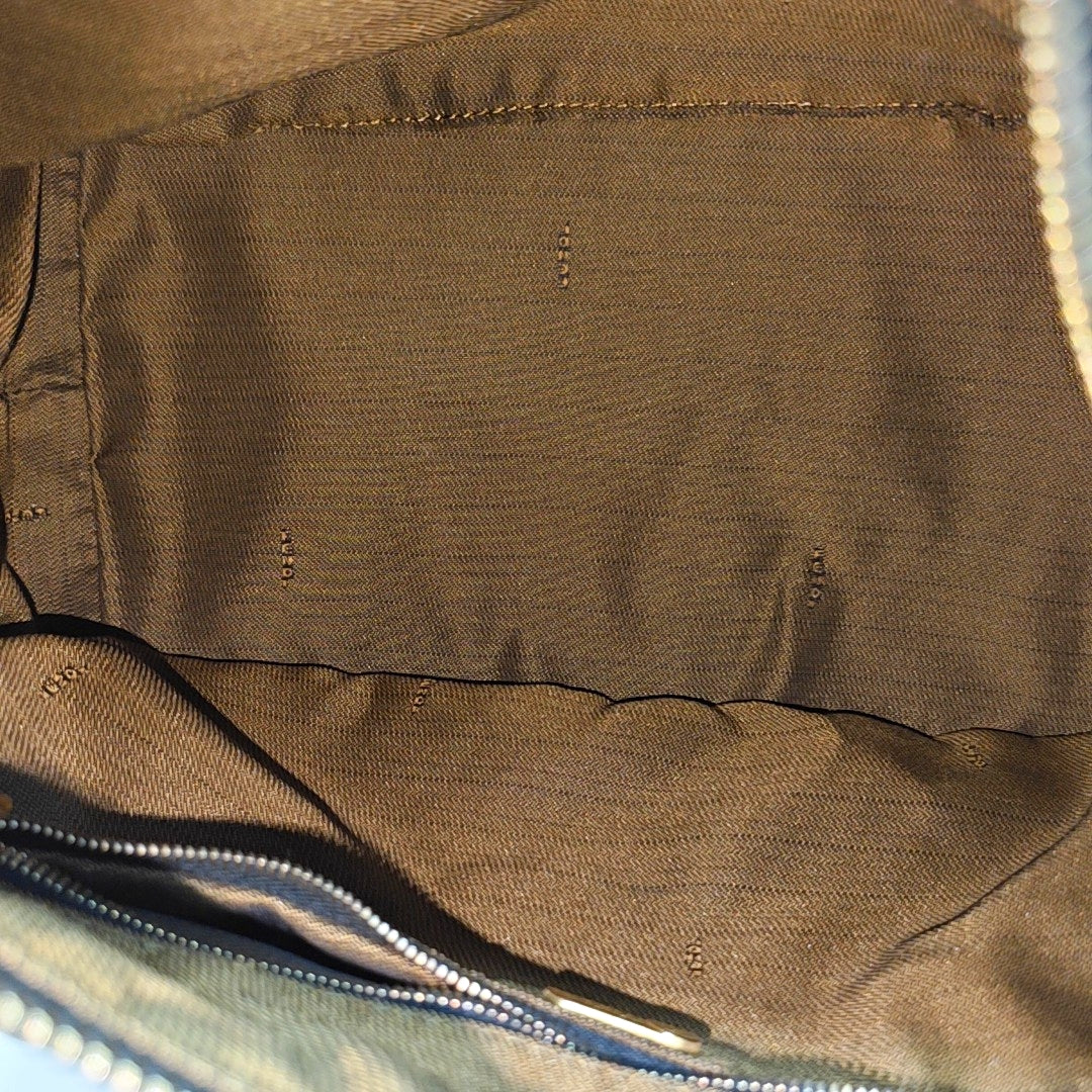 Canvas Top Handle Bag Brown