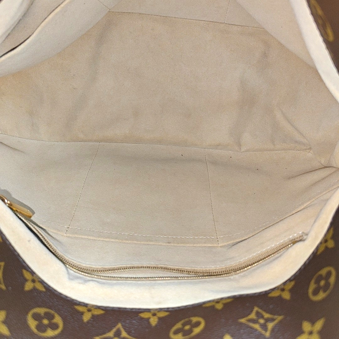 Authenticated pre-owned  Artsy MM Monogram Coated Canvas Brown - Top Handle Bag at Looply
