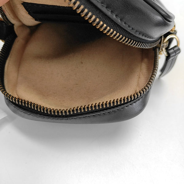 Authenticated pre-owned  GG Marmont Mini Calfskin Black - Crossbody Bag at Looply