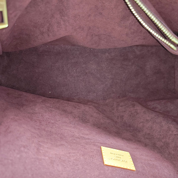 Monogram Coated Canvas Shoulder Bag MM Brown