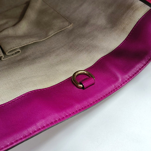 Authenticated pre-owned  Microguccissima Monogram Patent Leather Pink - Shoulder Bag at Looply