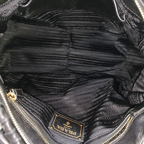 Gaufre Quilted Lambskin Black