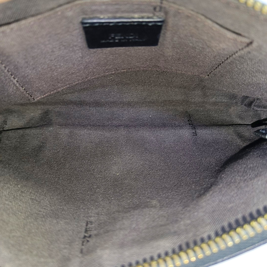 Calfskin Top Handle Bag Black