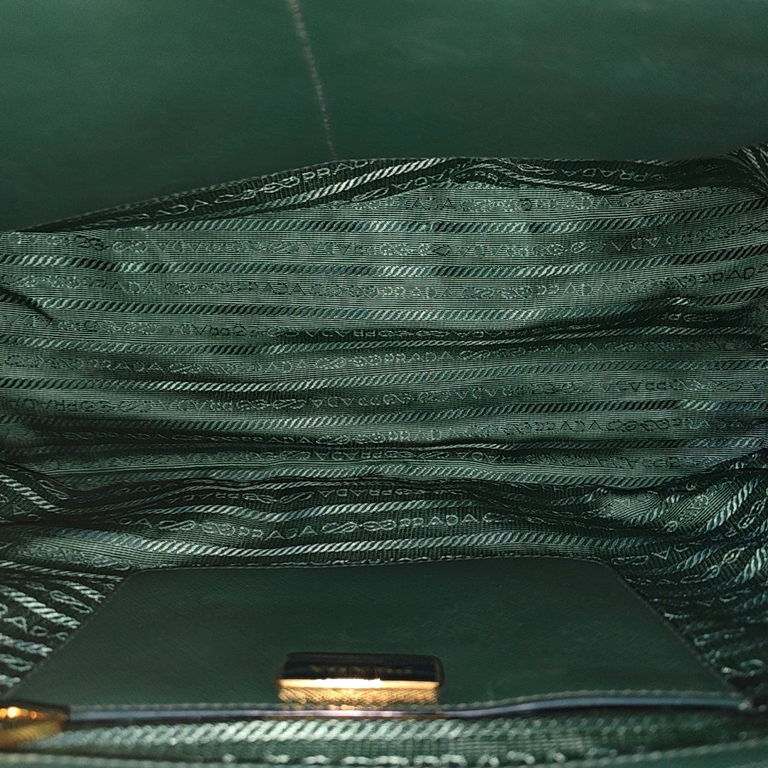 Galleria Large Calfskin Green