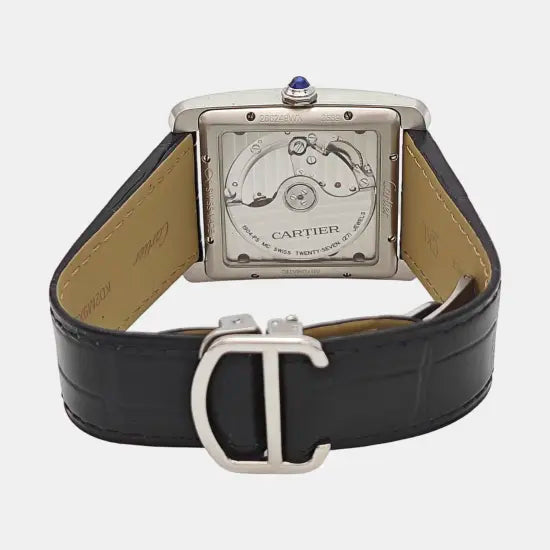 PREMIERE Reloj de cuarzo de acero inoxidable negro de 20 mm