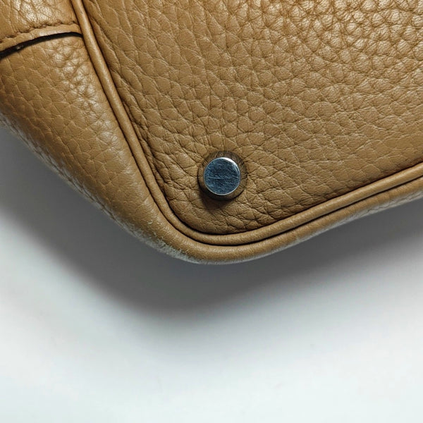 Authenticated pre-owned  Picotin Lock 18 Clemence Beige - Top Handle Bag at Looply