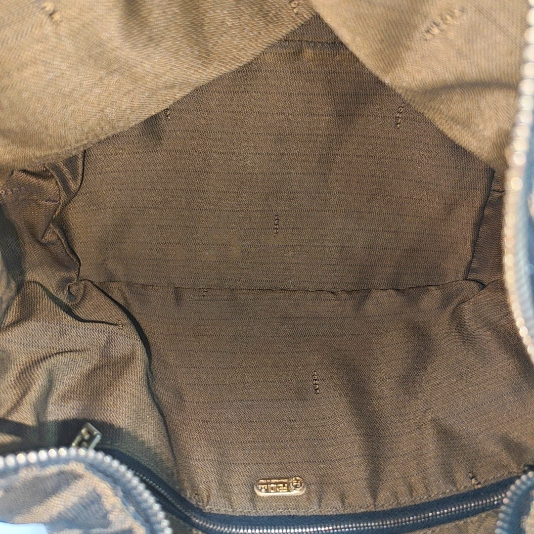 Canvas Top Handle Bag Brown