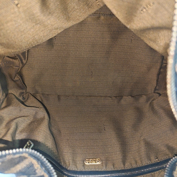 Canvas Top Handle Bag Brown