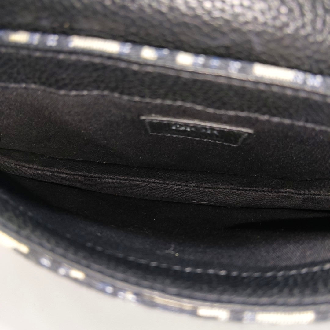 Authenticated pre-owned  Saddle Monogram Canvas Blue - Shoulder Bag at Looply