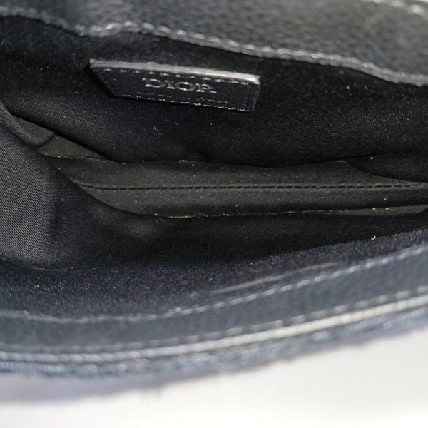 Authenticated pre-owned  Saddle Oblique Canvas Black - Shoulder Bag at Looply