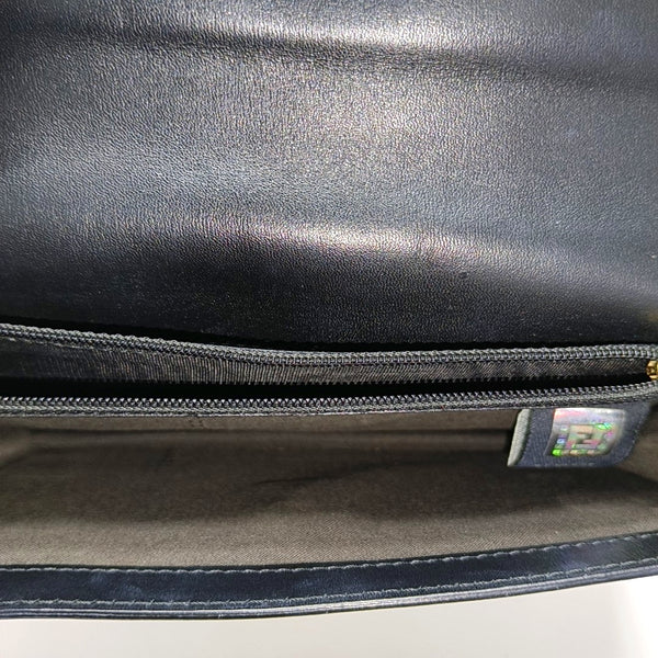 Calfskin Top Handle Bag Black