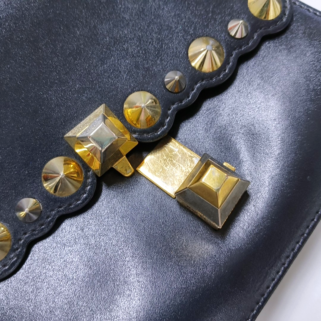 Authenticated pre-owned  Kan I Small Calfskin Black - Handbags at Looply