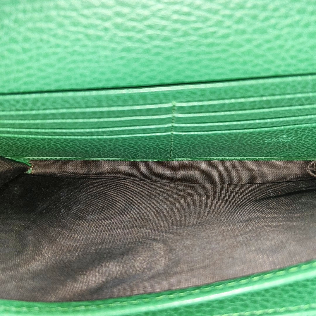 Authenticated pre-owned  Dionysus Super Mini Calfskin Green - Shoulder Bag at Looply