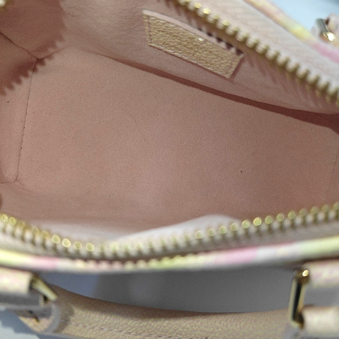 SPEEDY Nano Monogram Calfskin Pink
