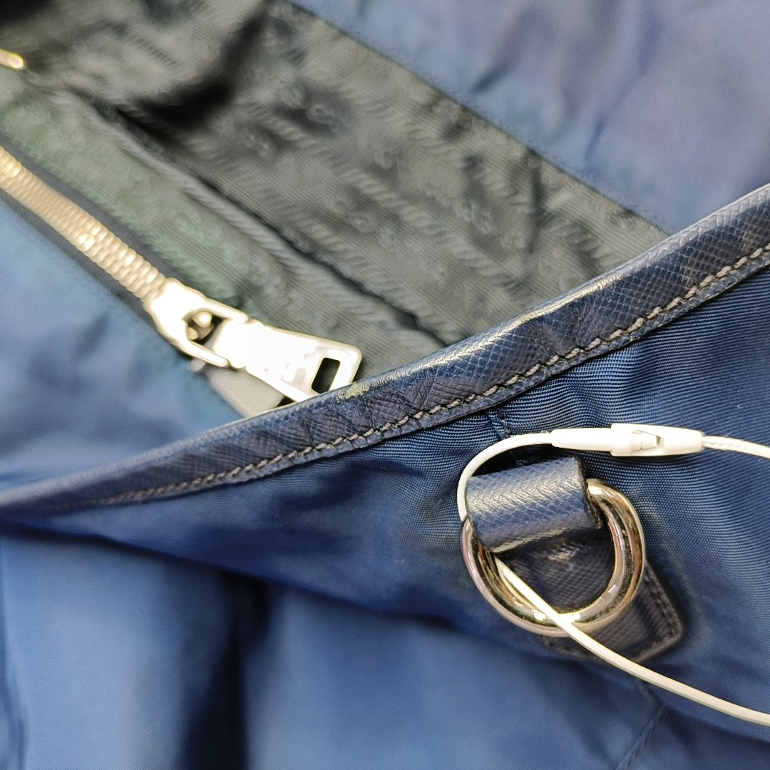 Authenticated pre-owned  Nylon Crossbody Bag Nylon Blue - Handbags at Looply