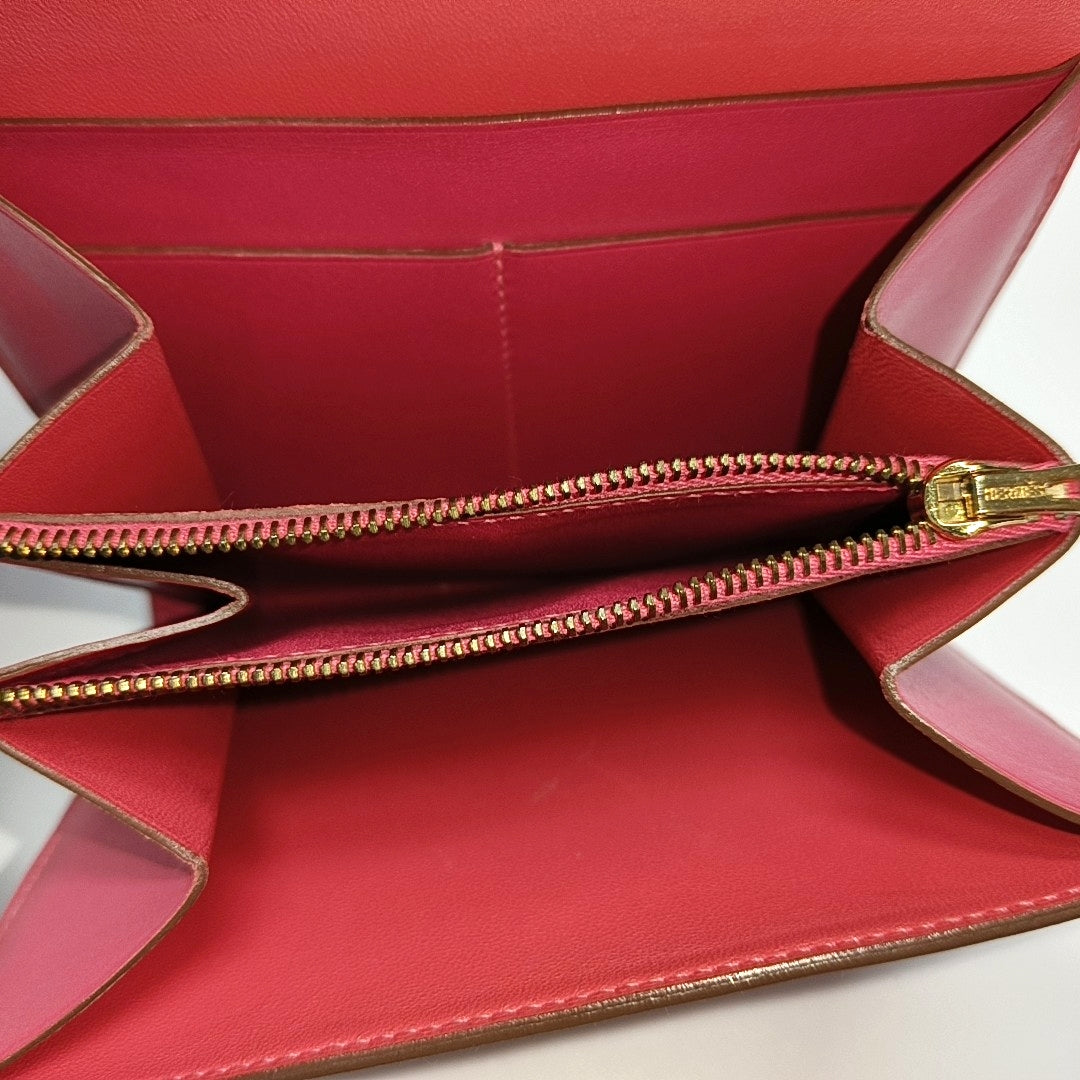 Authenticated pre-owned  Constance Box Calf Pink Wallet - Wallet at Looply