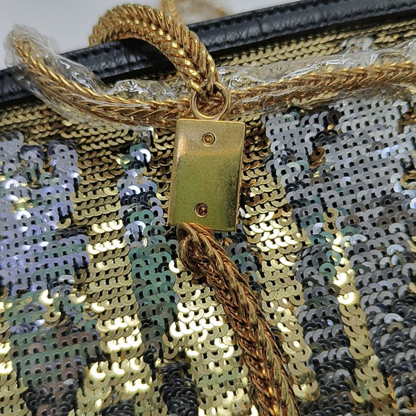 Authenticated pre-owned  Sequins Gold - Shoulder Bag at Looply