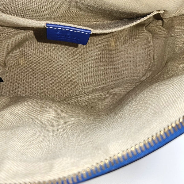 Authenticated pre-owned  Microguccissima Monogram Calfskin Blue - Shoulder Bag at Looply