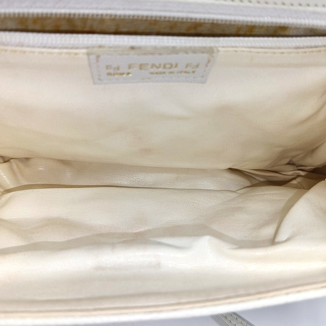 Calfskin Shoulder Bag White