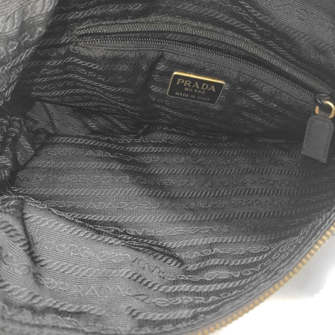 Nylon Quilted Nylon Black