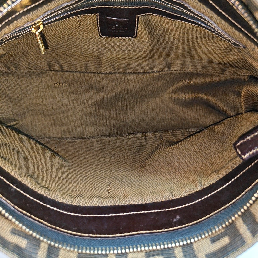Canvas Shoulder Bag Brown